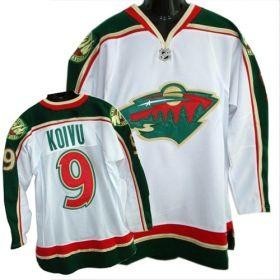 Minnesota Wild 9 KOIVU White nhl ice hockey  jerseys