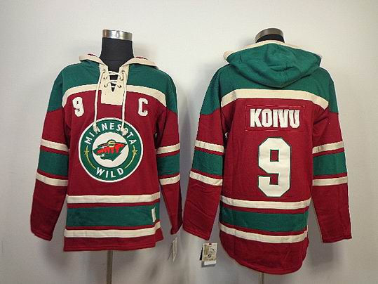 Minnesota Wild KOIVU 9 red green nhl ice hockey  jerseys
