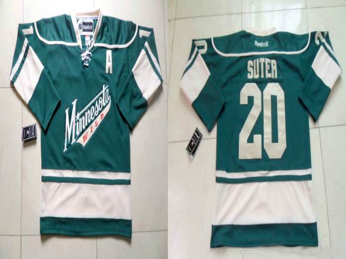 Minnesota Wild Ryan Suter 20 Green nhl ice hockey  jerseys