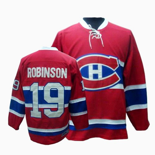Montreal Canadiens 19 ROBINSON Red CH Patch nhl ice hockey  jerseys
