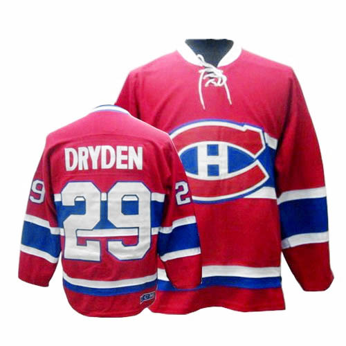 Montreal Canadiens 29 DRYDEN Red CH Patch nhl ice hockey  jerseys