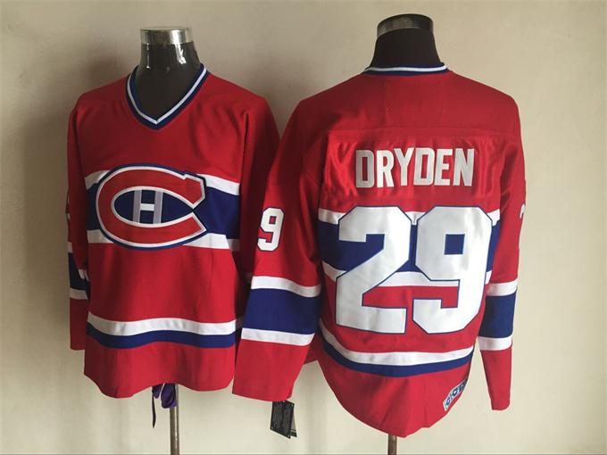 Montreal Canadiens 29 Ken Dryden CCM red nhl ice hockey  jerseys