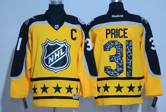 Montreal Canadiens 31 Carey Price 2017 NHL All Star Yellow Jersey
