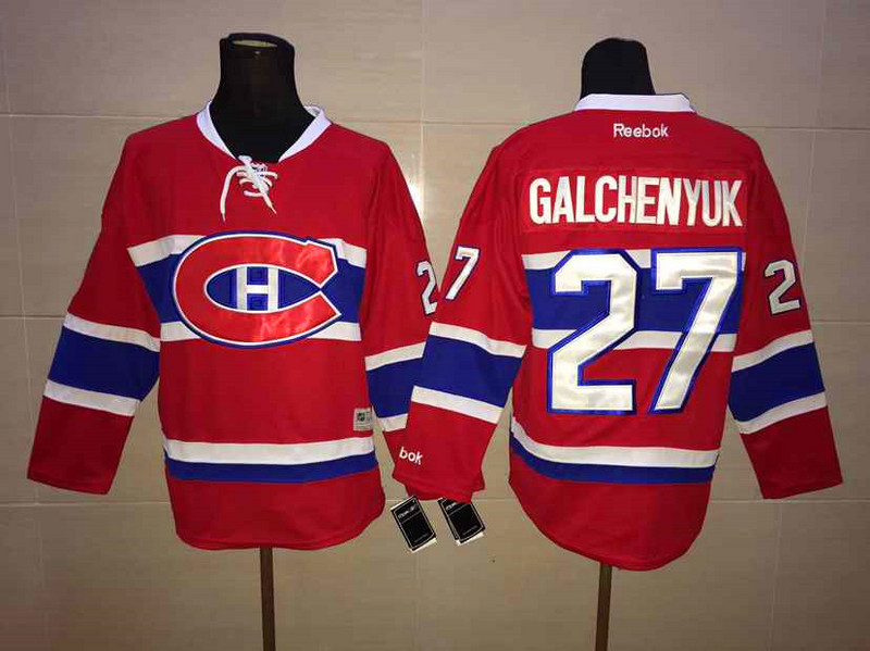 Montreal Canadiens Alex Galchenyuk 27 red nhl ice hockey  jerseys