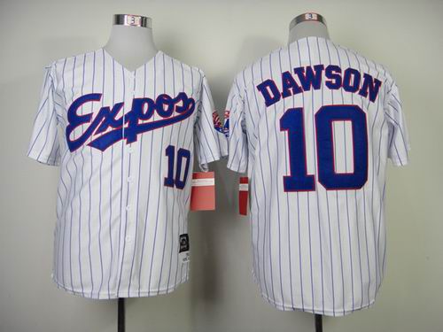 Montreal Expos Andre Dawson 10 throwback  white jerseys