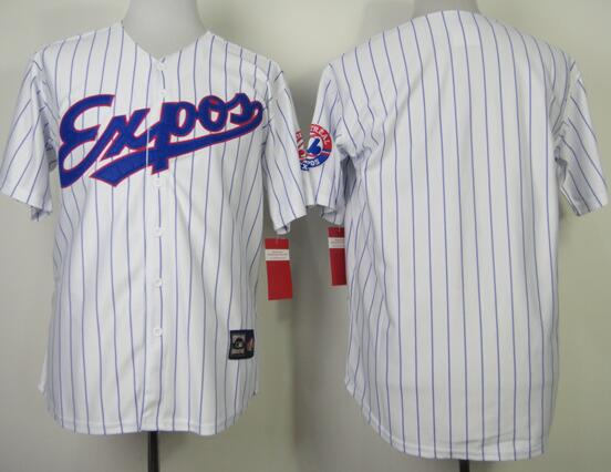 Montreal Expos blank White cheap Throwback jerseys