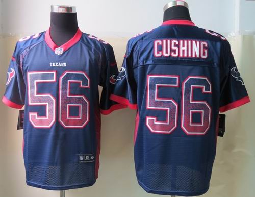 NEW Nike Houston Texans 56 Cushing Drift Fashion Blue Elite Jerseys