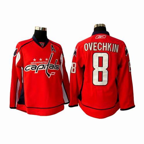 NHL washington capital #8 Ovechkin Red Youth Jerseys