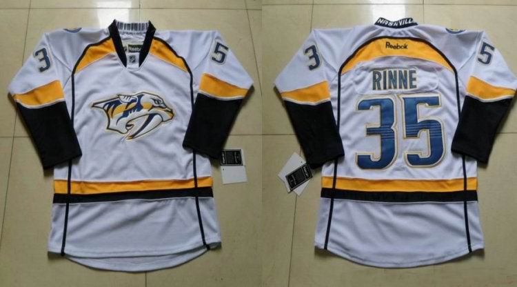 Nashville Predators 35 Pekka Rinne White nhl ice hockey  jerseys