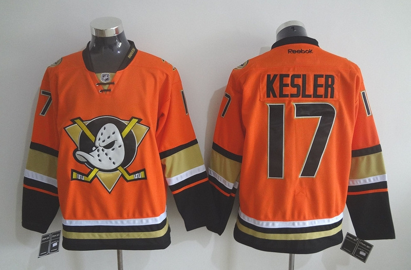 New Anaheim Ducks Ryan Kesler 17 orange men ice hockey nhl jerseys