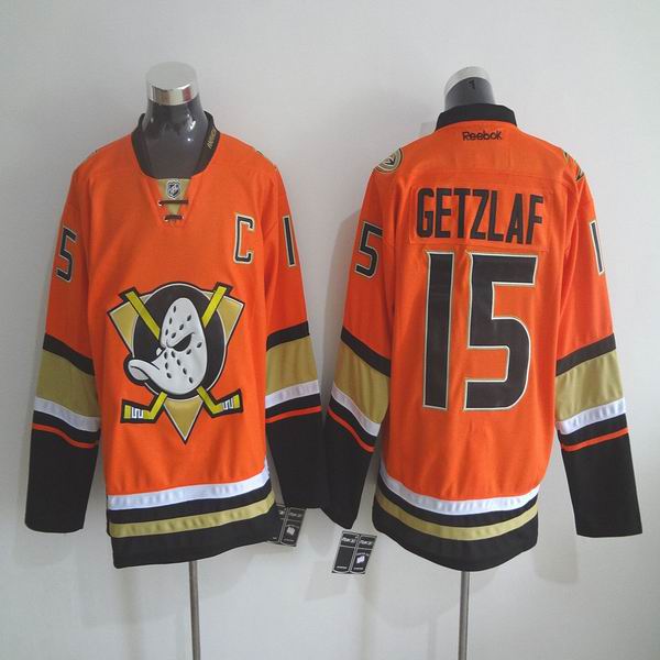 New Anaheim ducks 15 Ryan Getzlaf ornage men ice hockey nhl jerseys