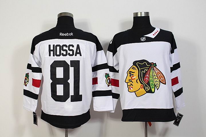 New Chicago Blackhawks Marian Hossa #81 white ice hockey jersey