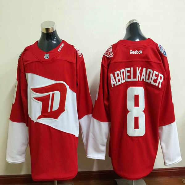 New Detroit Red Wings 8 Justin Abdelkader Red men ice hockey nhl jersey