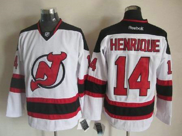 New Jersey Devils 14 Adam Henrique White nhl ice hockey  jerseys