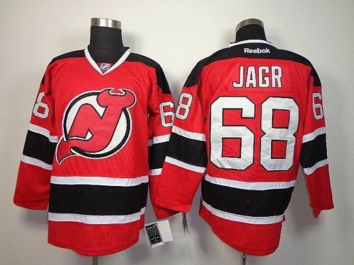 New Jersey Devils 68 JAROMIR JAGR red nhl ice hockey  jerseys