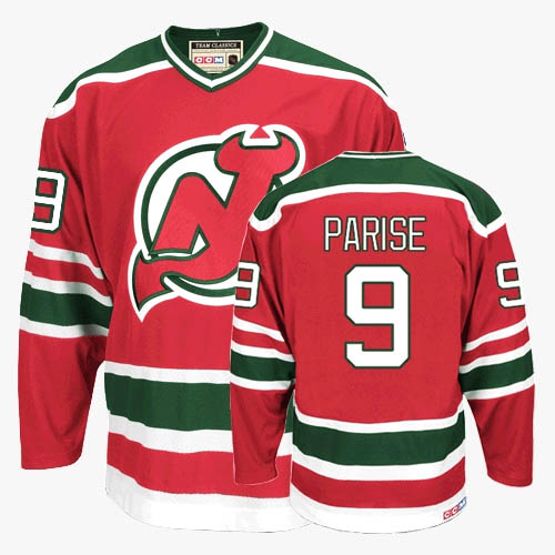 New Jersey Devils 9 Zach Parise Red Green nhl ice hockey  jerseys