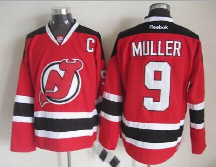 New Jersey Devils 9 Zach Parise red nhl ice hockey  jerseys