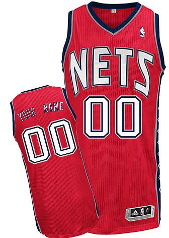 New Jersey Nets Custom red Road Jersey for sale