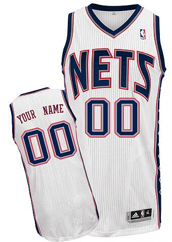 New Jersey Nets white Home nba Jersey custom any name number
