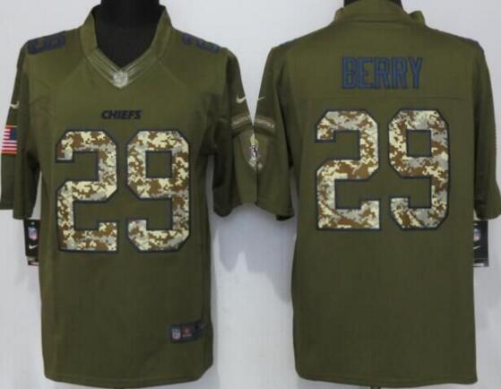 New Nike Kansas City Chiefs 29 Berry Salute To Service Limited Jersey