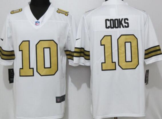 New Nike New Orleans Saints 10 Cooks Navy White Color Rush Limited Jersey