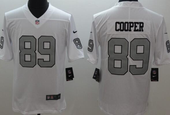 New Nike Oakland Raiders 89 Cooper Navy White Color Rush Limited Jersey