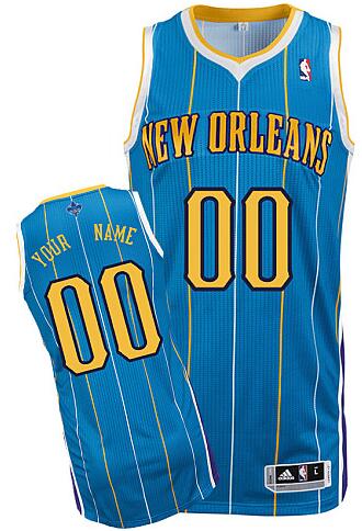 New Orleans Hornets Custom blue Road Jersey for sale