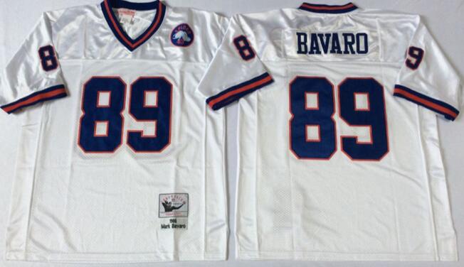 New York Giants 89 Mark Bavaro white Throwback nfl Jersey