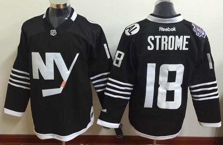 New York Islanders 18 Ryan Strome black nhl ice hockey  jerseys