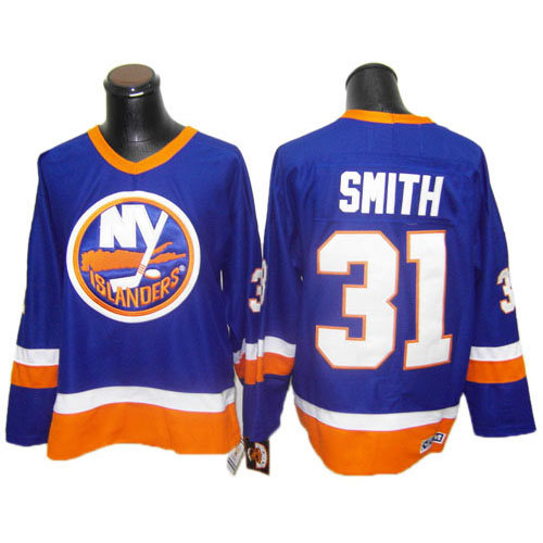 New York Islanders 31 Smth Blue nhl ice hockey  jerseys