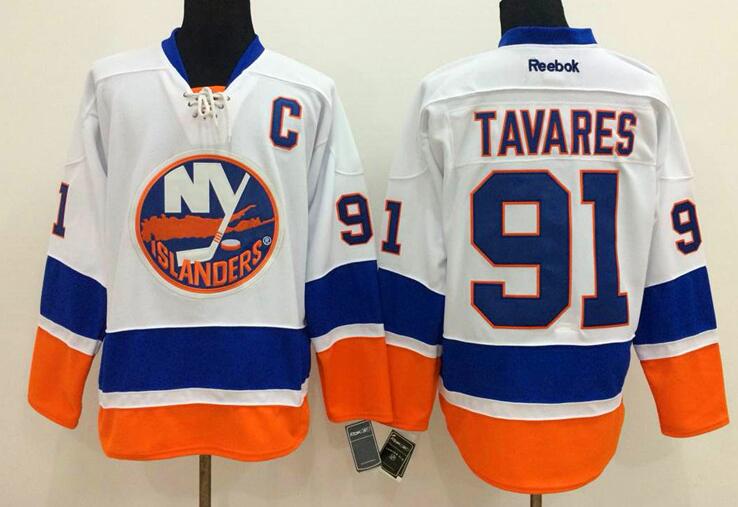 New York Islanders 91 John Tavares white men nhl ice hockey jerseys