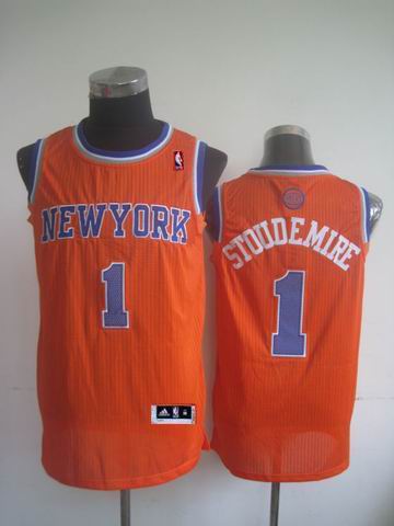 New York Knicks 1 STOUDEMIRE  orange adidas men nba basketball jersey