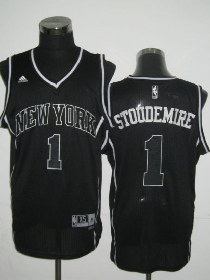 New York Knicks 1 STOUDEMIRE black NBA Jersey