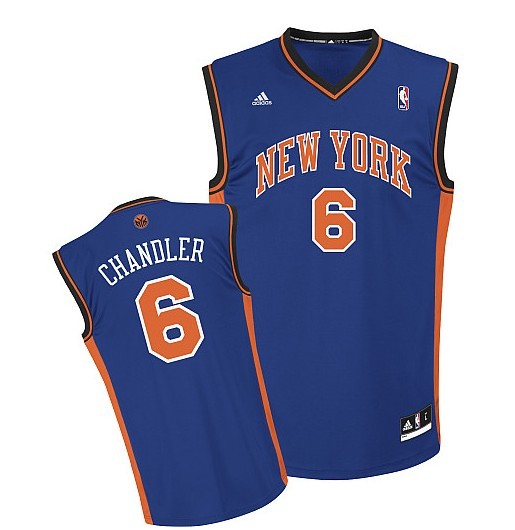 New York Knicks 6 Chandler Blue NBA Jerseys