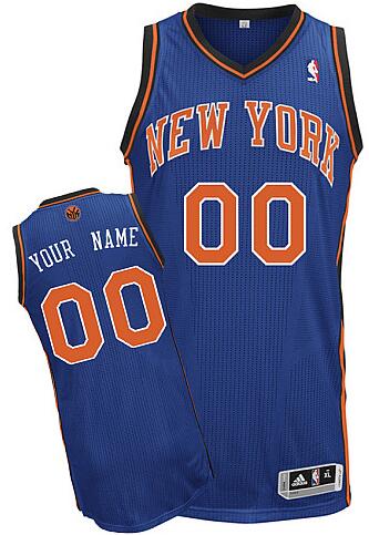 New York Knicks blue Road Jersey nba custom any name number