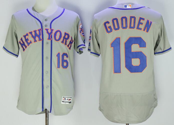 New York Mets 16 Gooden grey mlb jerseys