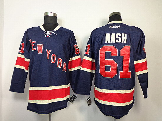 New York Rangers 61 Rick Nash Blue nhl ic e hockey jersey New York Rangers 61 Rick Nash Blue nhl ic e hockey jersey