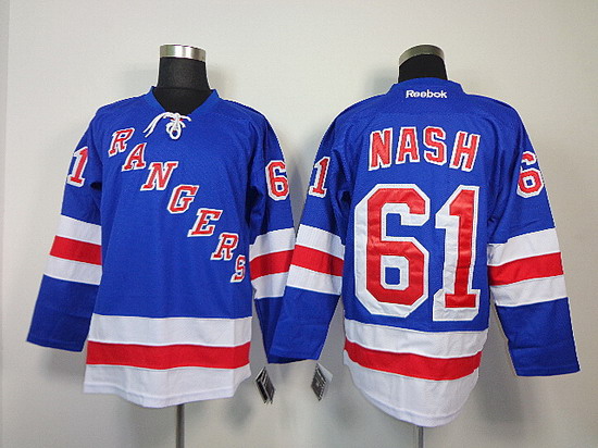 New York Rangers 61 Rick Nash Blue nhl ice hockey jerseys New York Rangers 61 Rick Nash Blue nhl ice hockey jerseys