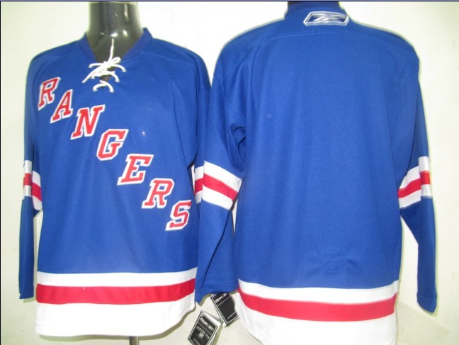New York Rangers Blank blue nhl hockey jersey New York Rangers Blank blue nhl hockey jersey