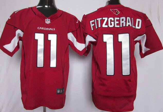 Nike 11 Arizona Cardinals Larry Fitzgerald Elite Red NFL Jerseys