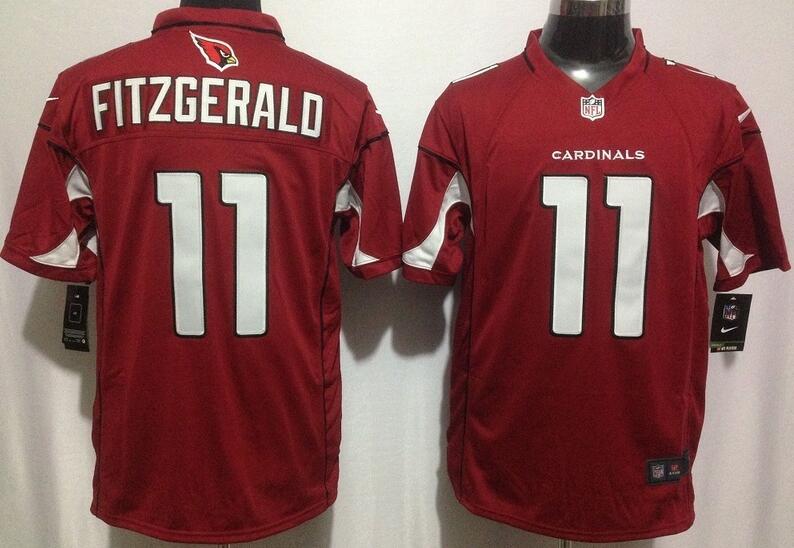 Nike 11 Arizona Cardinals Larry Fitzgerald white game NFL Jerseys