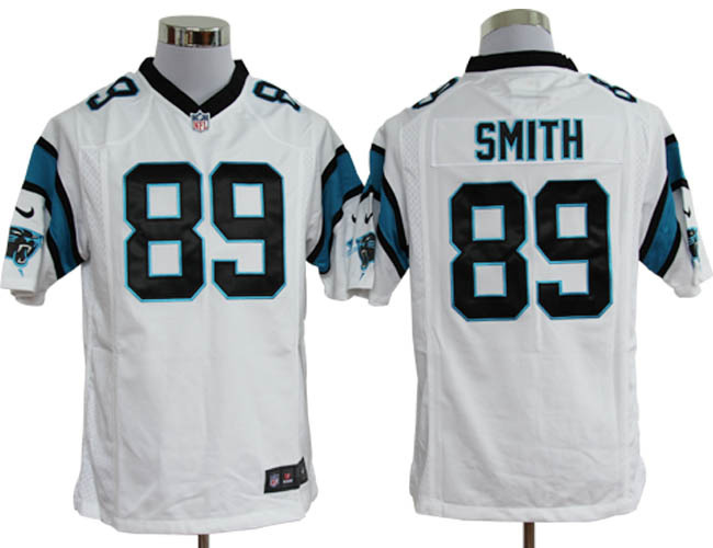 Nike 89 Carolina Panthers Steve Smith Game NFL Jerseys White
