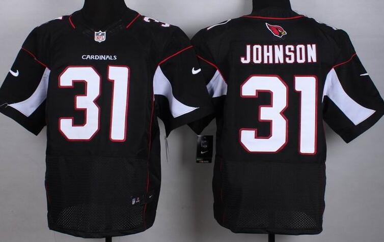 Nike Arizona Cardinals 31 Johnson Elite black NFL Jerseys