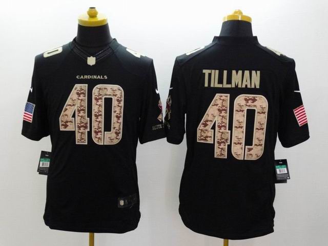 Nike Arizona Cardinals 40 Pat Tillman black limited fashion usa flag NFL Jerseys