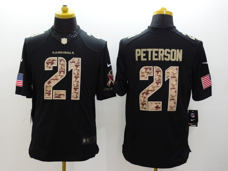Nike Arizona Cardinals Patrick Peterson 21 black limited usa flag nfl jersey