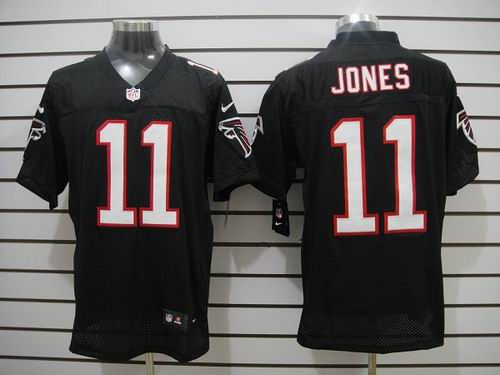 Nike Atlanta Falcons 11 Jones Black Colors Elite Jerseys