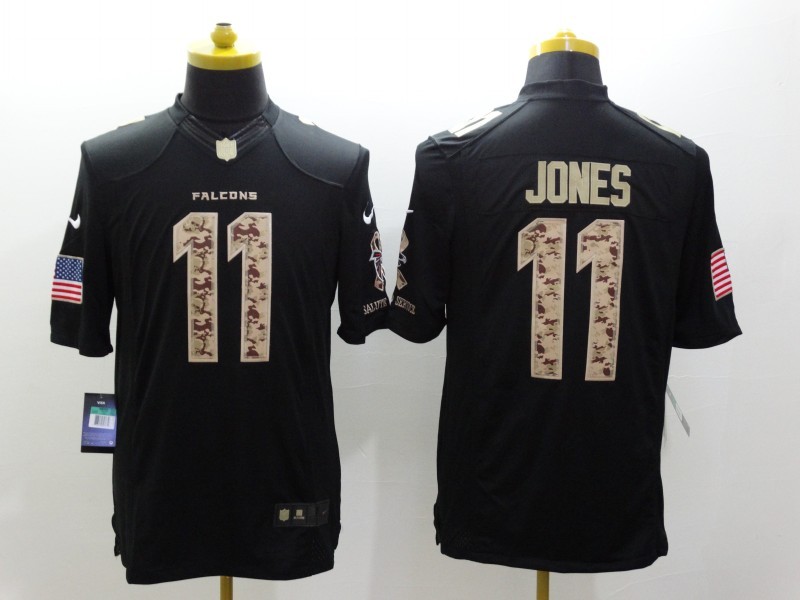 Nike Atlanta Falcons 11 Julio Jones black usa flag nfl jersey