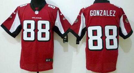 Nike Atlanta Falcons 88 Tony Gonzalez Elite Red NFL Jerseys