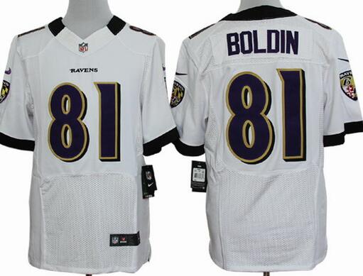 Nike Baltimore Ravens 81 Anquan Boldin Elite White NFL Jerseys