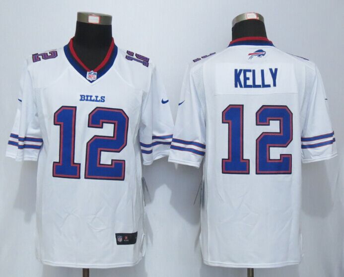 Nike Buffalo Bills 12 Kelly White Limited nfl Jerseys